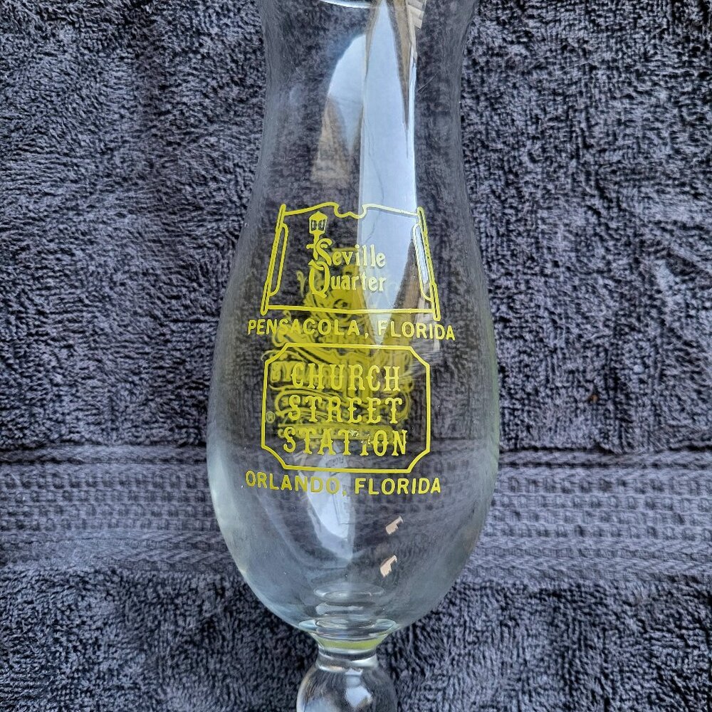 Rosie O'Grady's Good Time Emporium Church Street Station Orlando Hurricane Glass